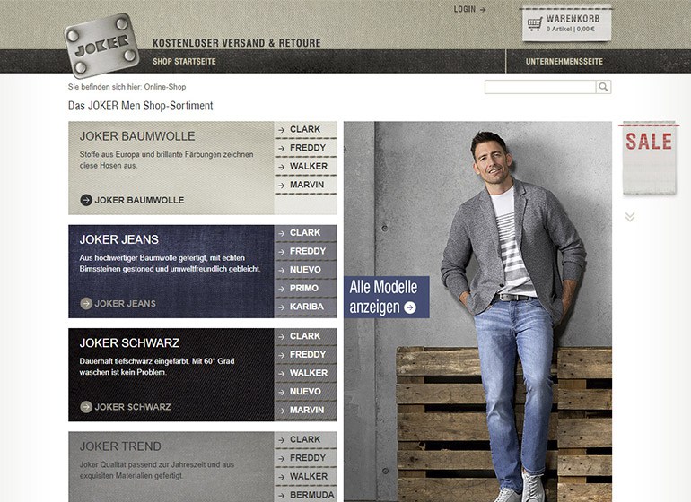 Der erste JOKER Online-Shop