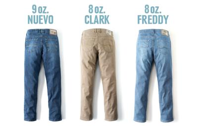 Leichte Jeans in drei Passformen