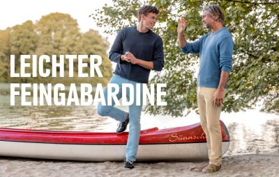 Leichter Feingabardine für den unbeschwerten Sommer